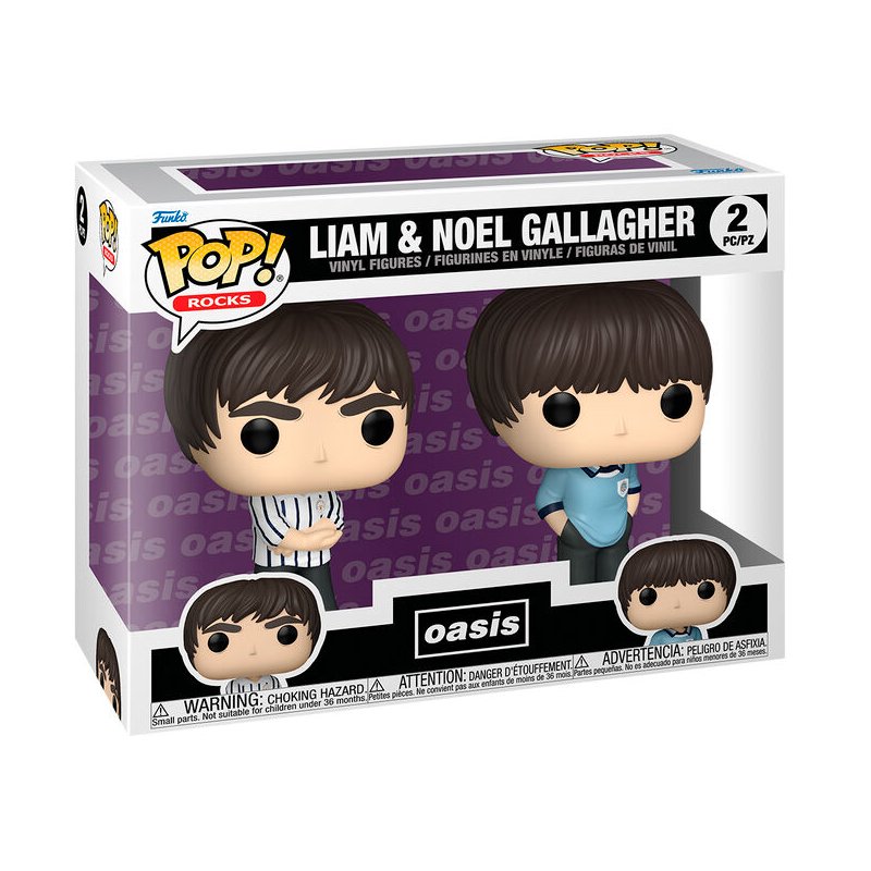 Blister 2 figuras POP Oasis Liam & Noel Gallagher
