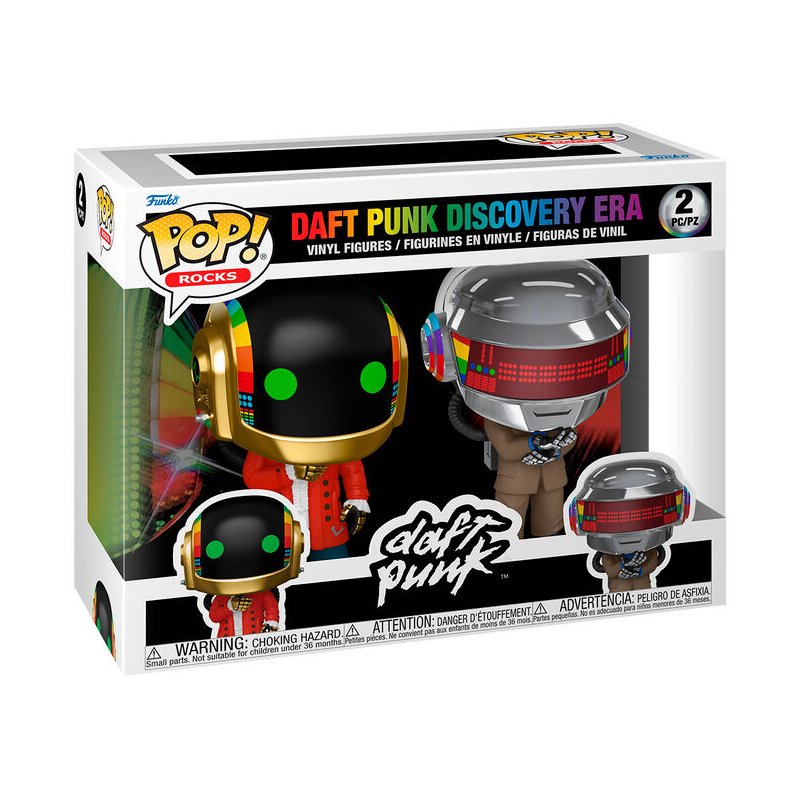 Blister 2 figuras POP Daft Punk Discovery Era