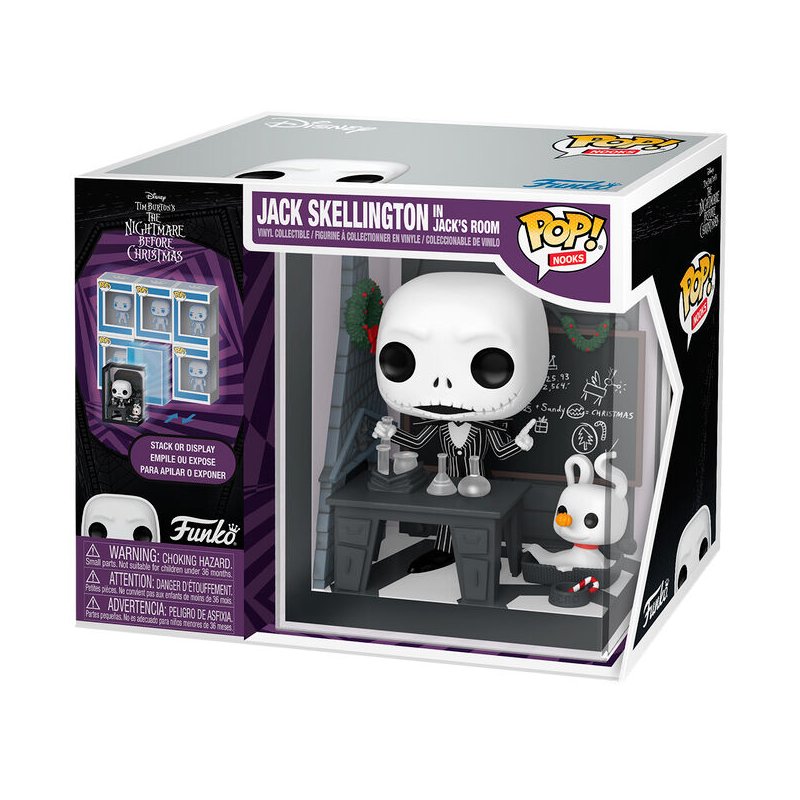 Figura POP Nooks Disney Pesadilla Antes de Navidad Jack Skellington in Jack's Room
