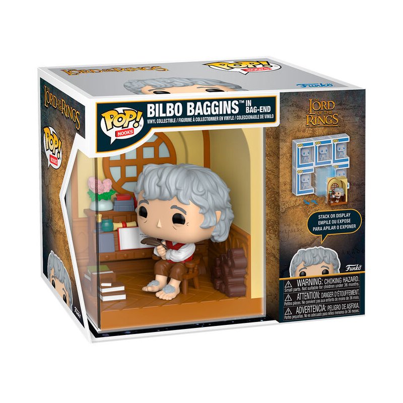Figura POP Nooks El Señor de los Anillos Bilbo Baggins in Bag-End