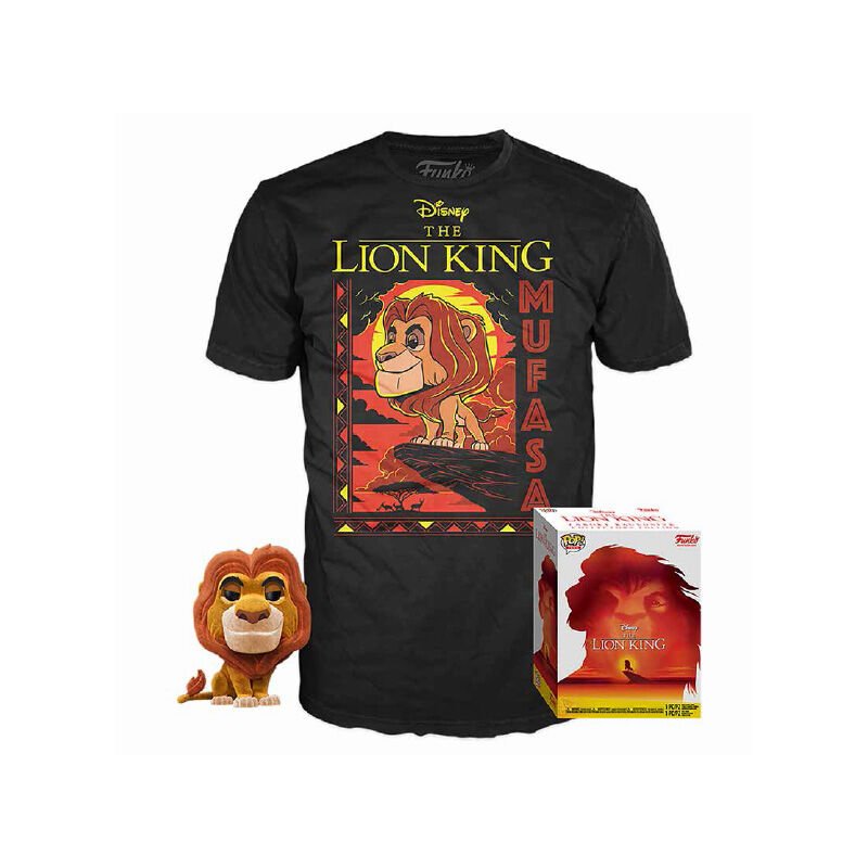 Set figura POP & Tee Disney El Rey Leon Mufasa