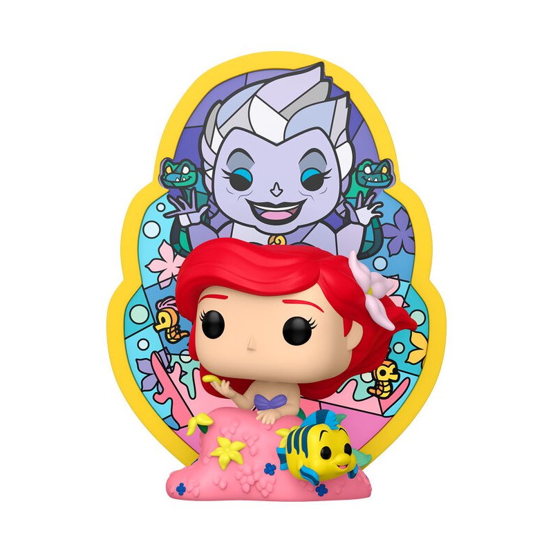 Figura POP Deluxe Disney La Sirenita Ariel Ursula Stained Glass