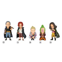 Figura Red Hair Pirates vs Bartolomeo World Collectable One Piece 7cm surtido