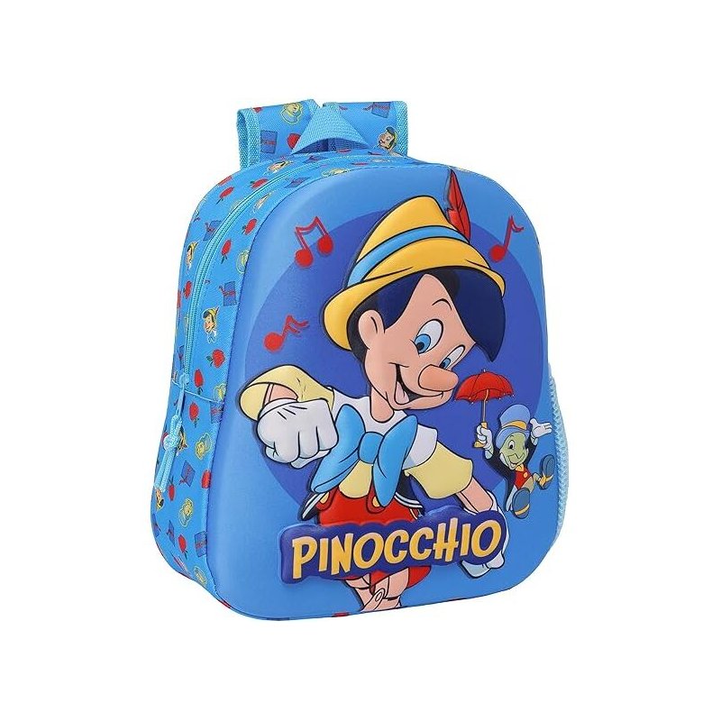 Mochila 3D Pinocho Disney 33cm