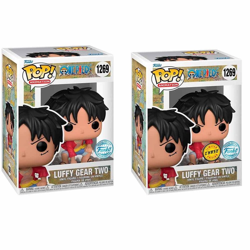 Figura POP One Piece Luffy Gear Two 5 + 1 Chase Exclusive
