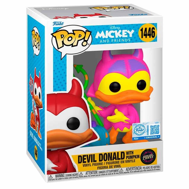 Figura POP Disney Mickey and Friends Devil Donald with Pumpkin Chase Exclusive