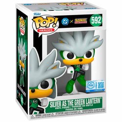 Figura POP Sonic The Hedgehog DC Comics Silver As the Green Lantern Exclusive