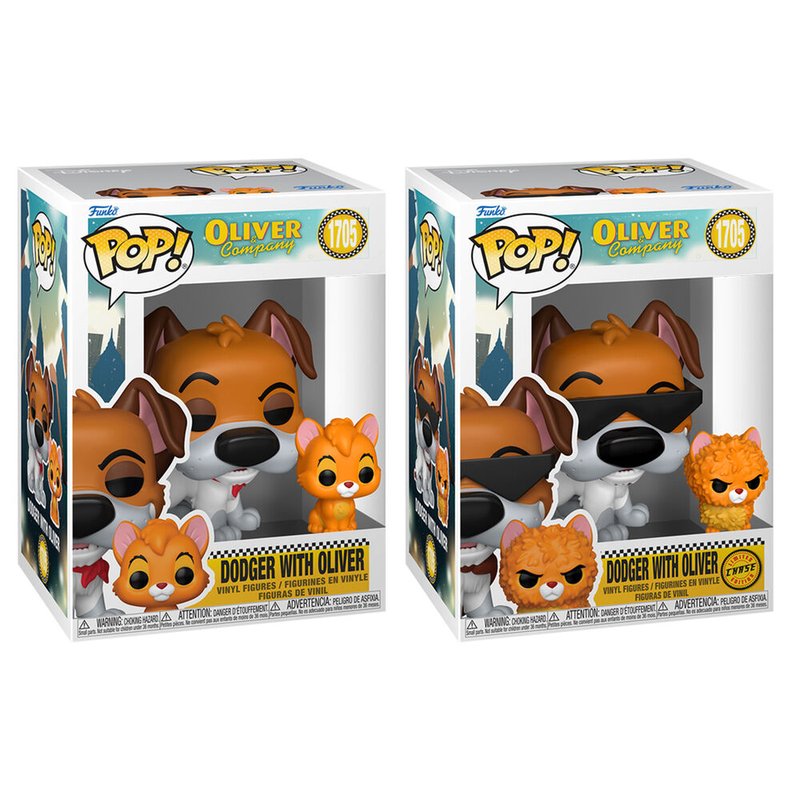 Figura POP Disney Oliver & Company Dodger with Oliver 5 + 1 Chase