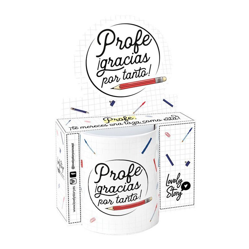 Taza - Profe Gracias Por Tanto 330ml