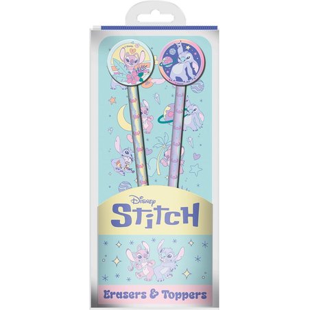 Lapiz con topper borrador Angel & Stitch Disney