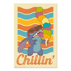 Poster Chillin Stitch Disney
