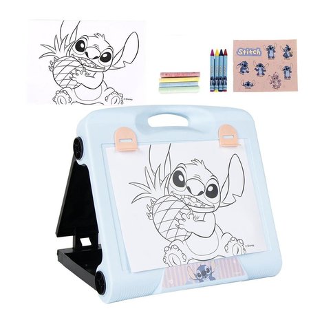 Set papeleria portatil Stitch Disney