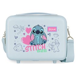 Neceser adaptable ABS Hearts Stitch Disney 29cm