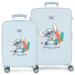 Set 2 maletas trolley ABS From Hawai Stitch Disney 55/65cm