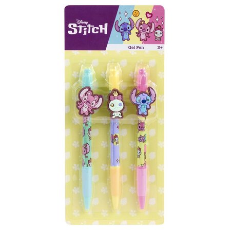 Blister 3 boligrafos gel Stitch Disney