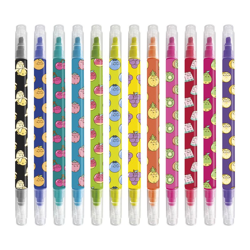Set 12 rotuladores borrables Fruits Pusheen