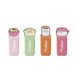 Set 4 subrayadores topper Sushi Roll Pusheen