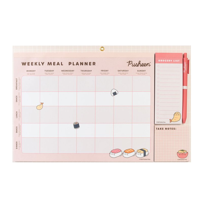 Planificador comidas magnetico Sushi Roll Pusheen
