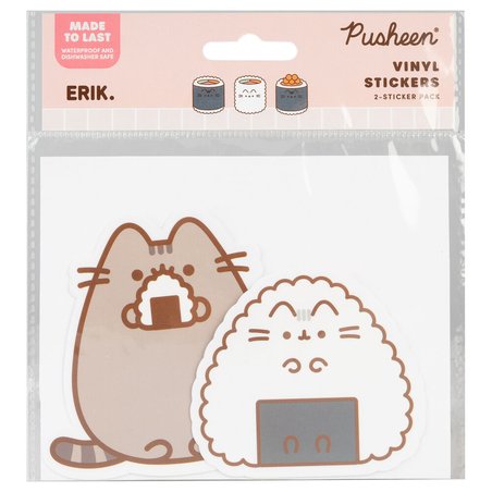 Set 2 pegatinas vinilo Sushi Roll Pusheen
