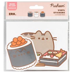 Set 2 pegatinas vinilo Sushi Roll Pusheen