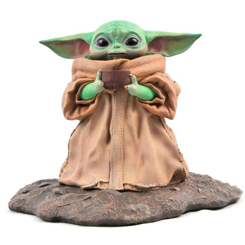 Estatua Premier Collection The Child Soup The Mandalorian Star Wars 17cm