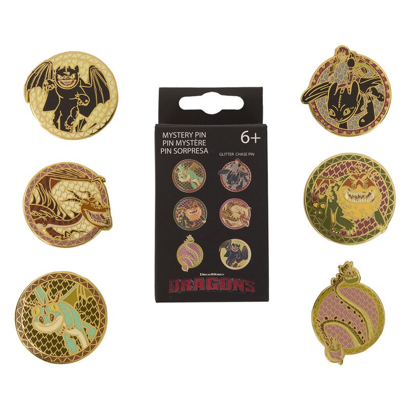 Blind Box Enamel Pin Como Entrenar a Tu Dragon Loungefly surtido
