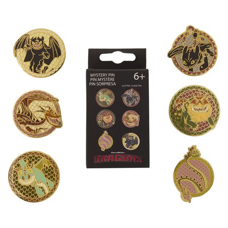 Blind Box Enamel Pin Como Entrenar a Tu Dragon Loungefly surtido