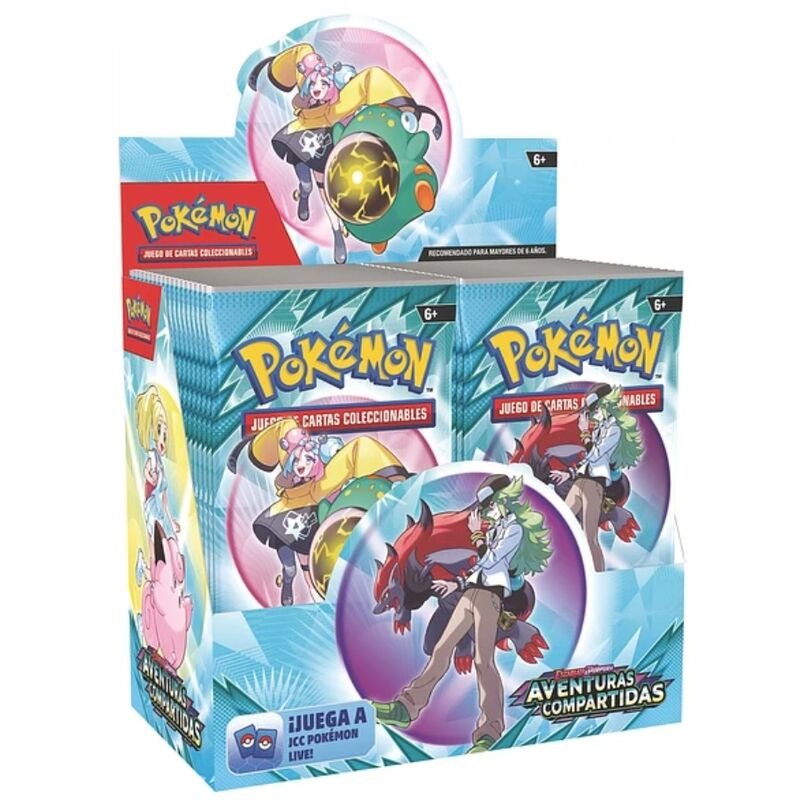 Sobre cartas Aventuras Compartidas Pokemon latino