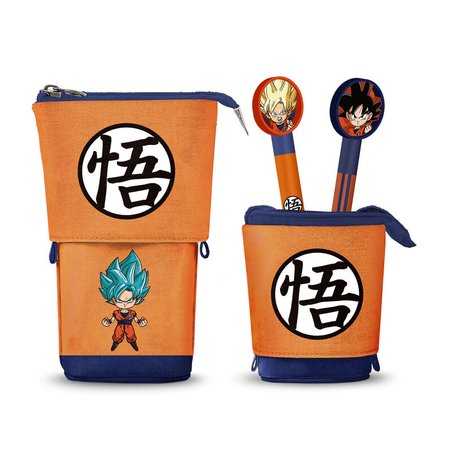 Portatodo + 2 boligrafos borrables Dragon Ball Super