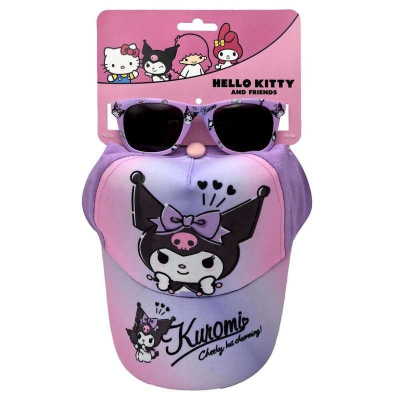 Set gorra + gafas sol Kuromi Hello Kitty