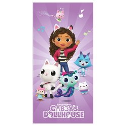 Toalla La Casa de Muñecas de Gabby microfibra