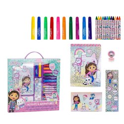 Set papeleria coloreable La Casa de Muñecas de Gabby