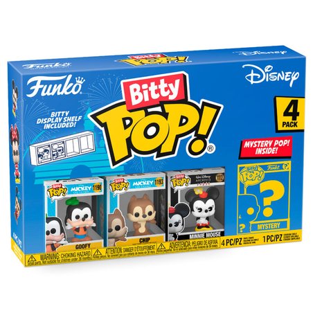 Blister 4 figuras Bitty POP Disney Goofy