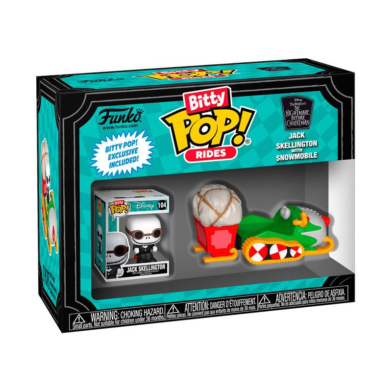 Figura Bitty POP Ride Disney Pesadilla Antes de Navidad Jack Skellington with Snowmobile