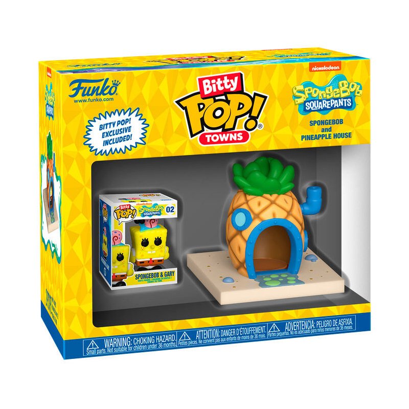 Figura Bitty POP Town Bob Esponja - Sponge Bob at Home