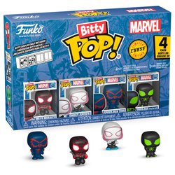 Blister 4 figuras Bitty POP Marvel Spider-Man Miles Morales