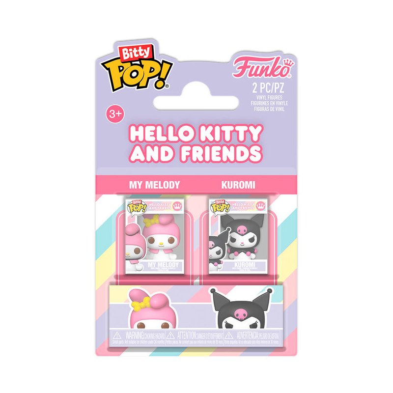 Blister 2 Bitty POP Sanrio Hello Kitty and Friends My Melody & Kuromi