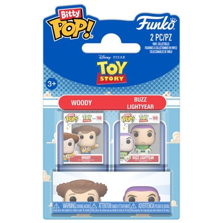 Blister 2 figuras Bitty POP Disney Pixar Toy Story Woody & Buzz