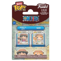 Blister 2 figuras Bitty POP One Piece Luffy & Nami