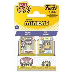 Blister 2 figuras Bitty POP Minions Kevin & Eye