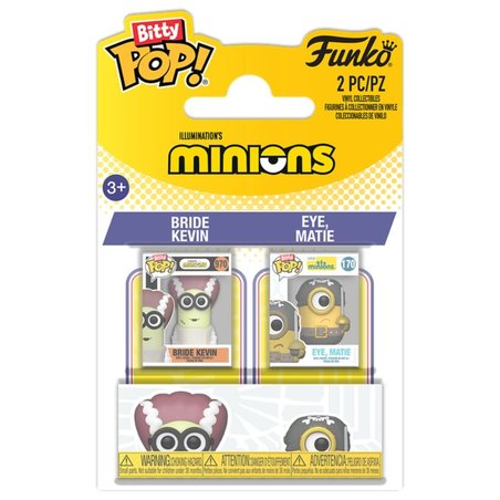 Blister 2 figuras Bitty POP Minions Kevin & Eye