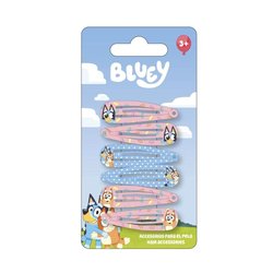 Blister 6 horquillas pelo Bluey