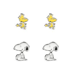 Set 2 Pares de pendientes Snoopy