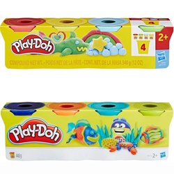 Set 4 Botes Plastilina Classic Play-Doh surtido