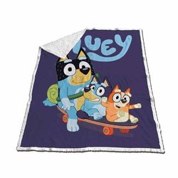 Manta coralina sherpa Bluey 120x150cm