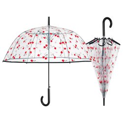 Paraguas automatico Transparente cerezas 61cm surtido