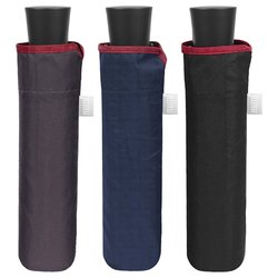 Paraguas plegable manual colores oscuros 54cm surtido