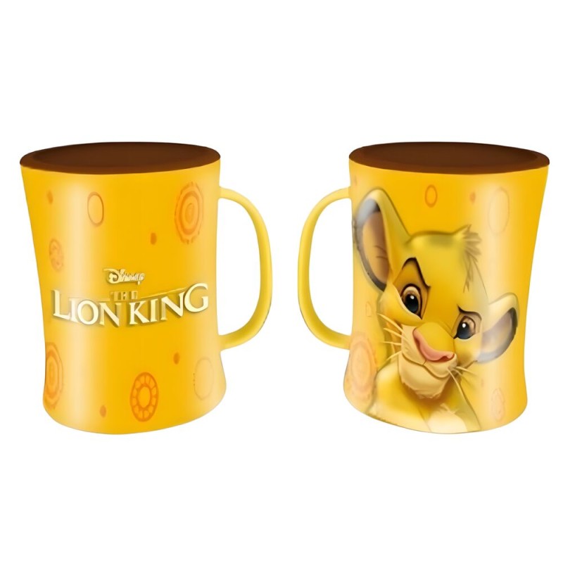 Taza relieve Simba El Rey Leon Disney 400ml