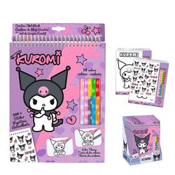 Set Colorear + Lapices Kuromi Hello Kitty