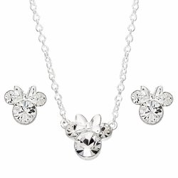 Set Colgante + pendientes Minnie Disney plata